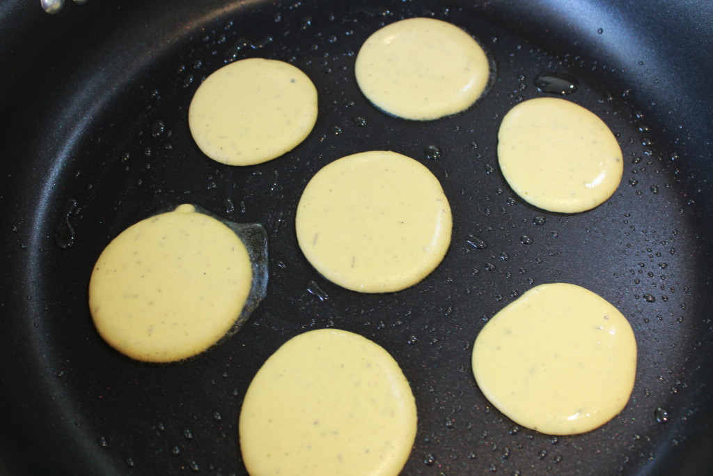 Using a non-stick skillet reduces the amount of oil needed to just droplets