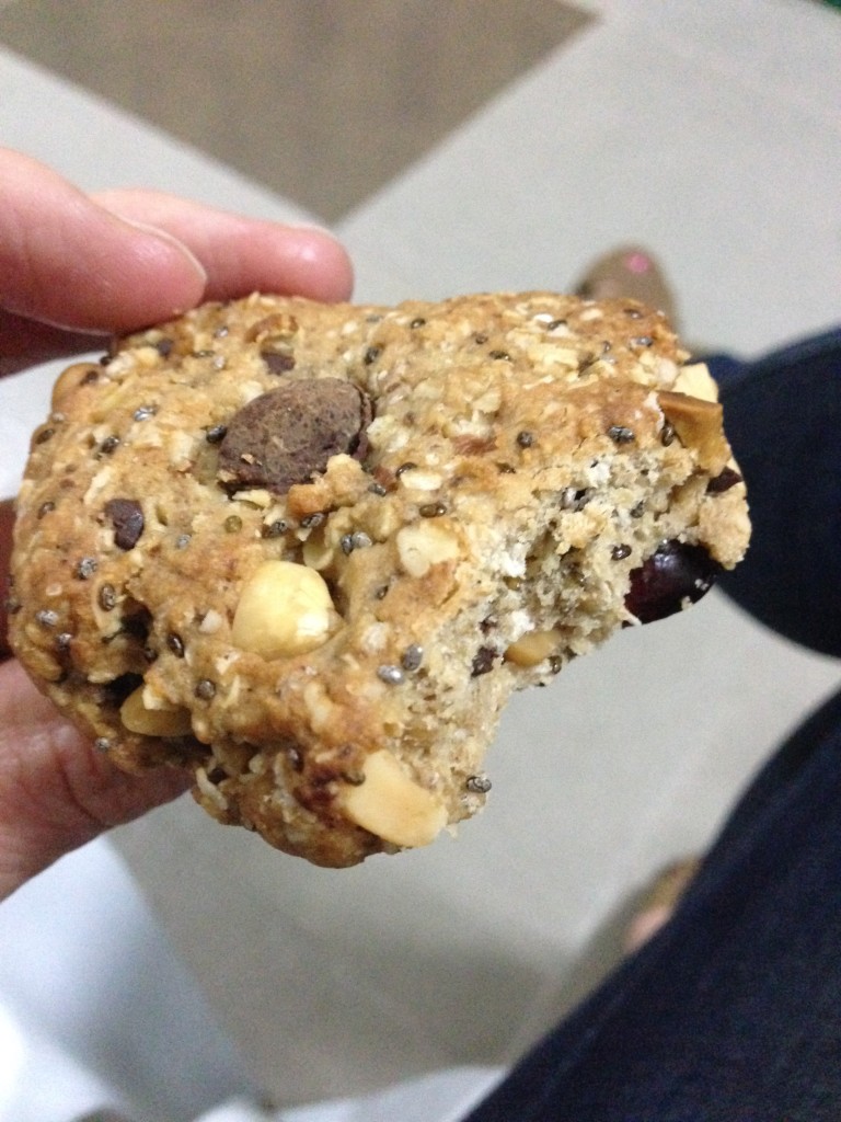 ... and a homemade trail mix cookie...