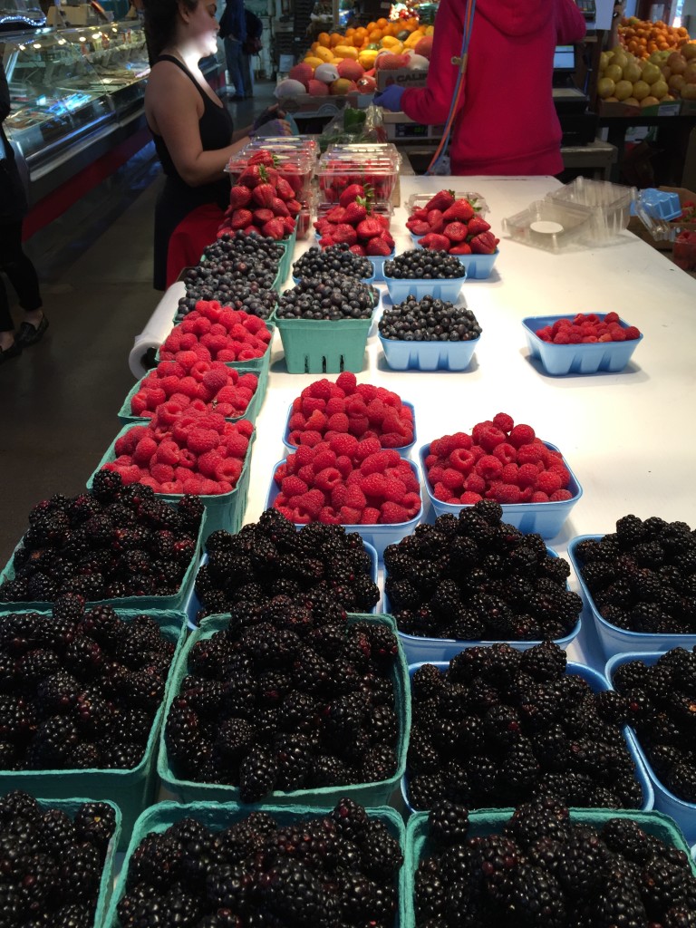 Fresh berries at Granville Island Public Market
