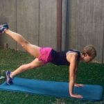 Plank leg extension