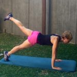 Plank leg extension