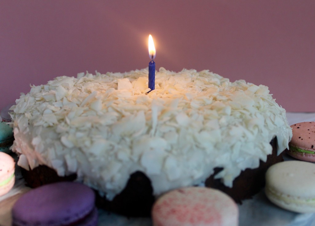 Chocolate zucchini birthday cake