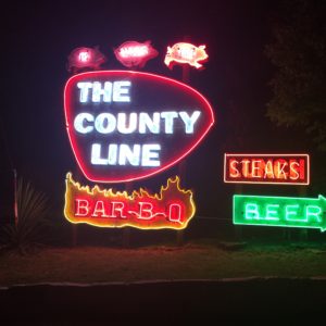 County Line sign