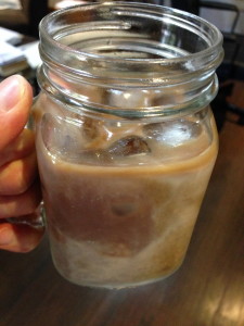 Chocolate almond latte