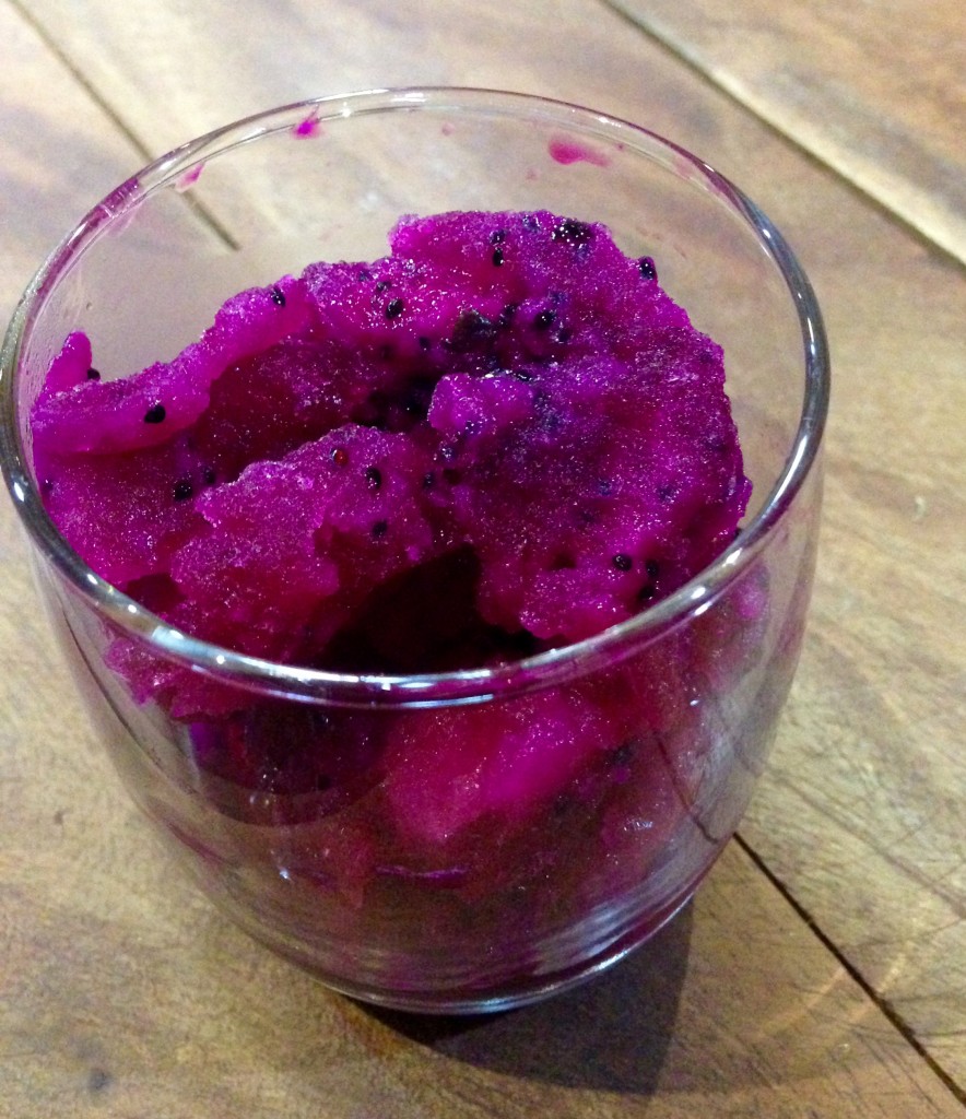 Dragonfruit sorbet