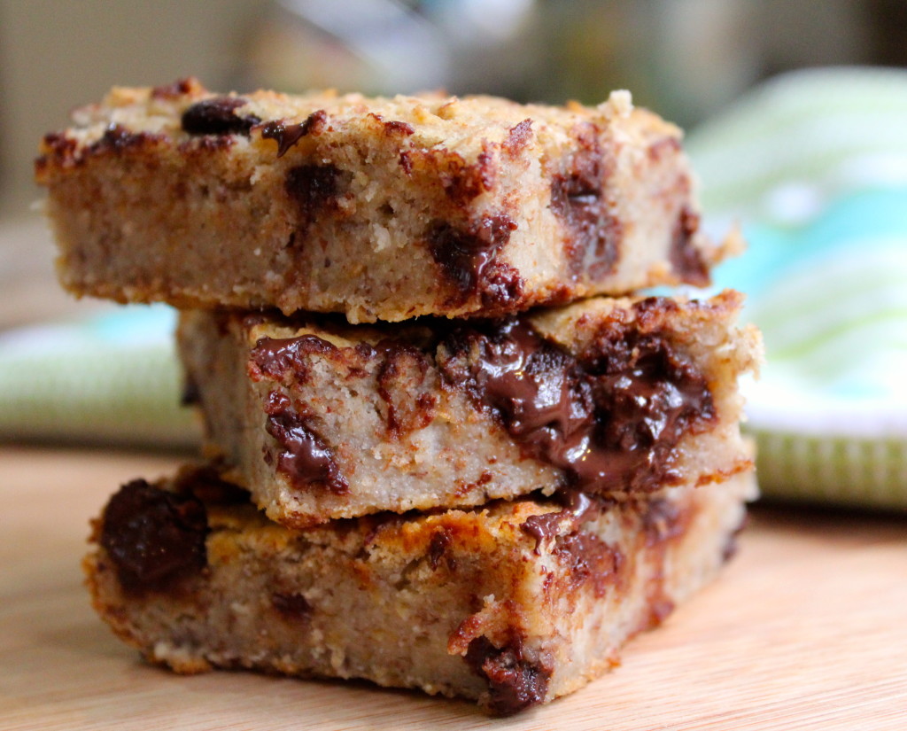 Banana chocolate chip snack bars