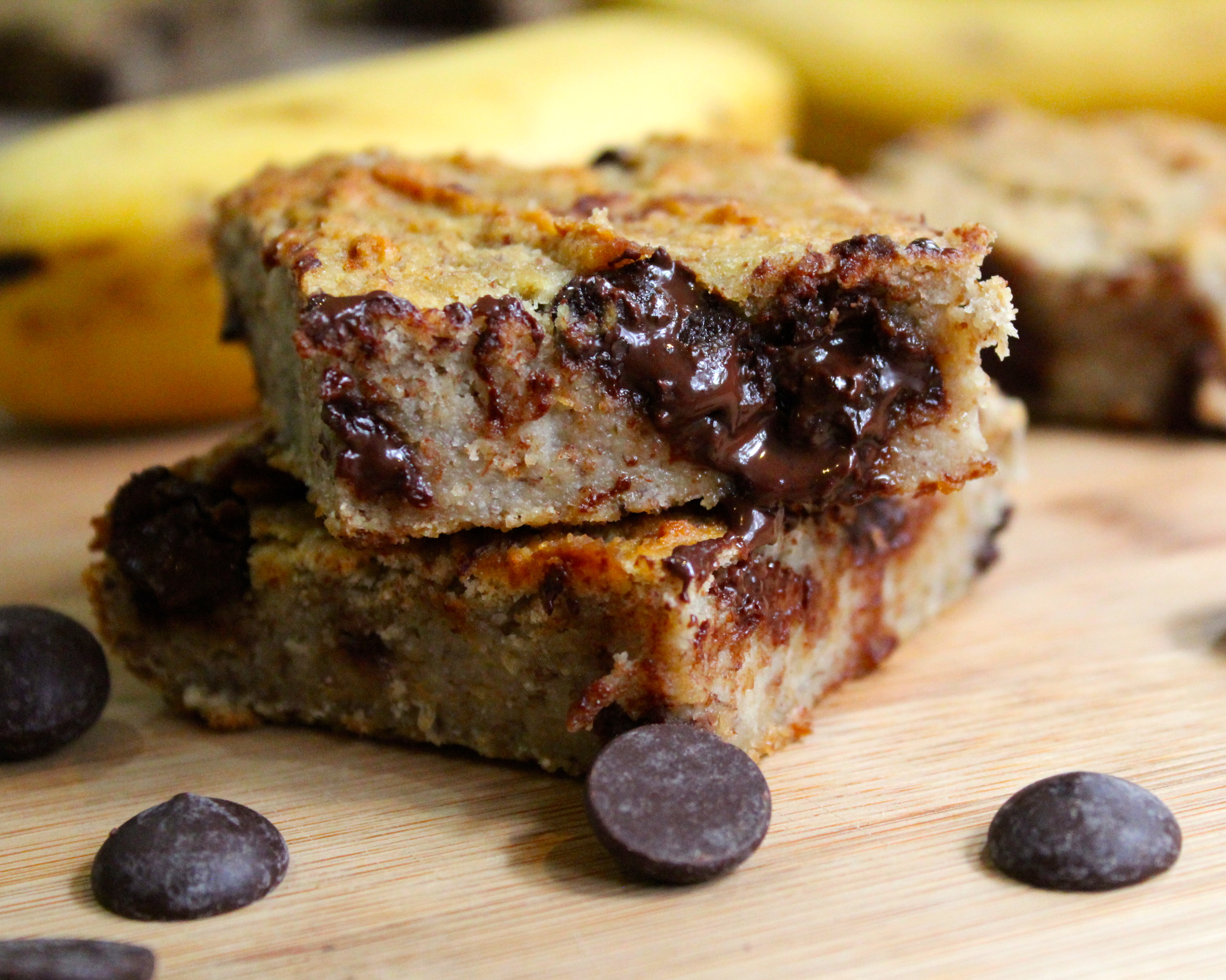 Banana Chocolate Chip Snack Bars