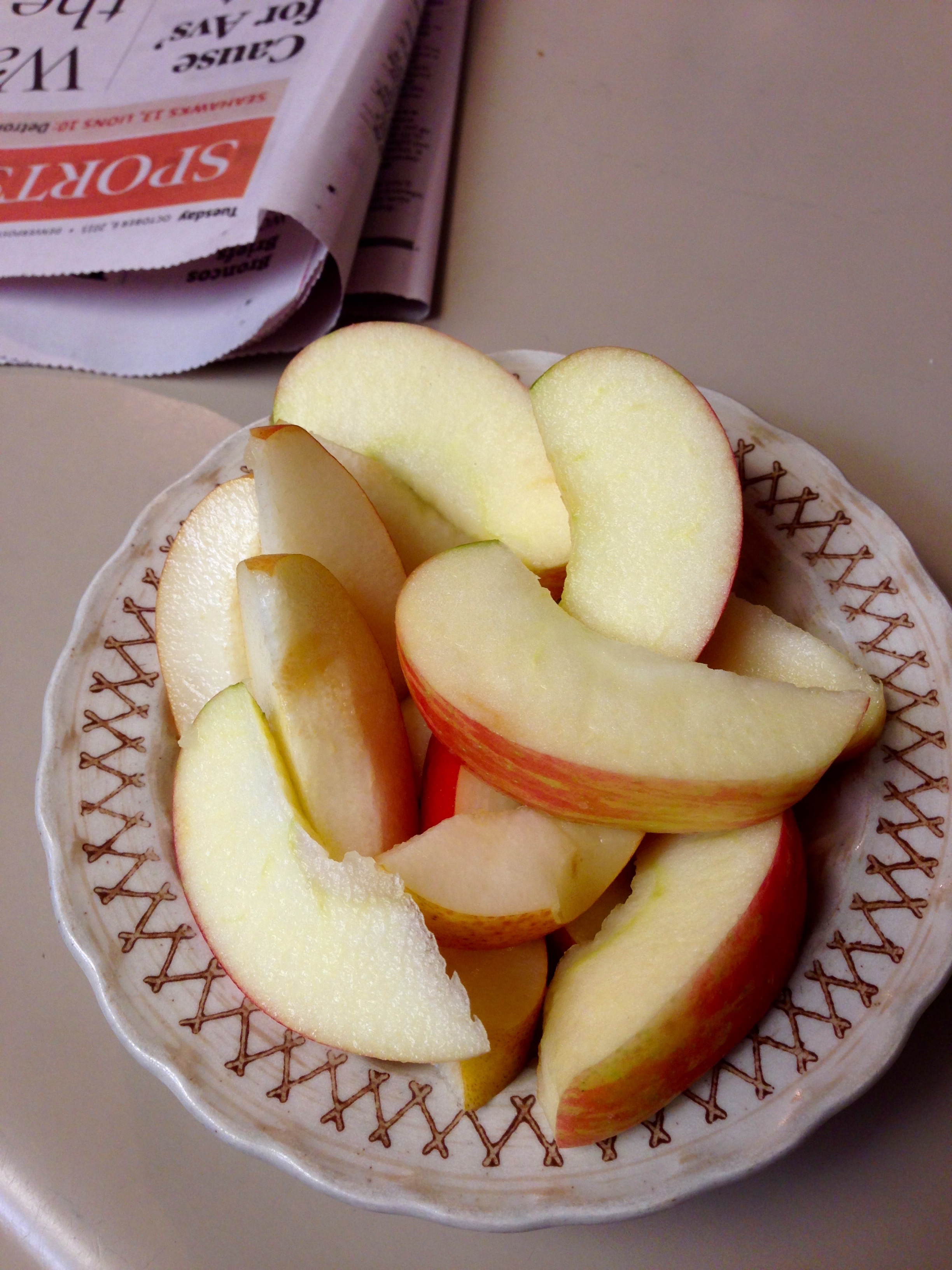 Apple & pear slices