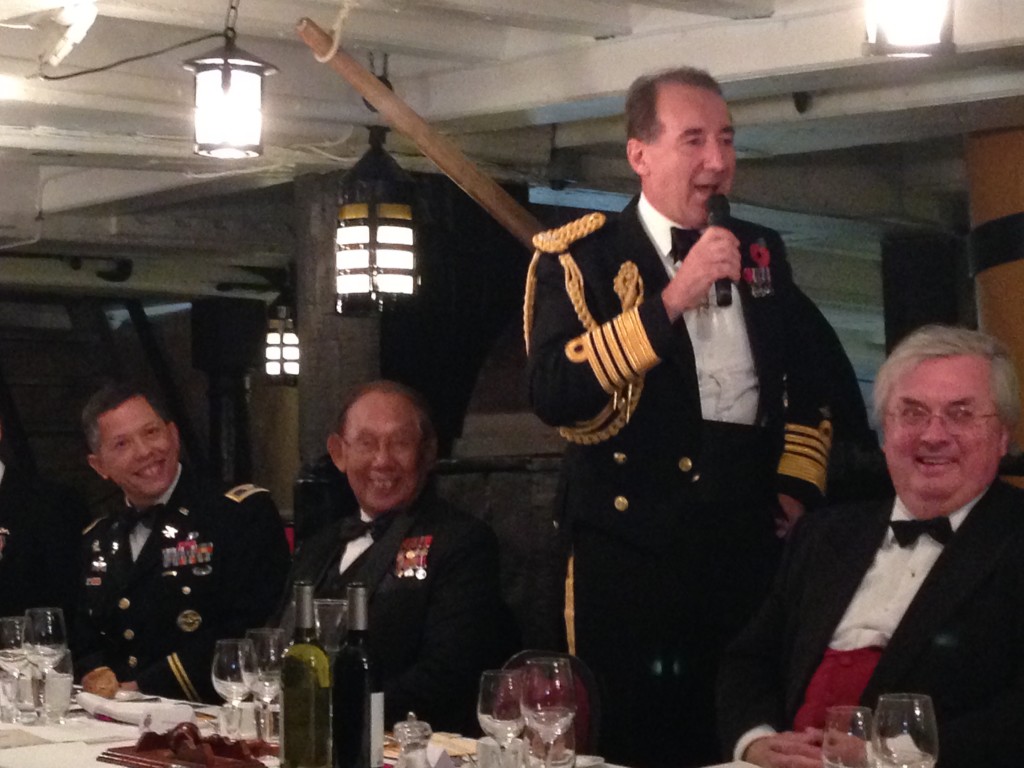 The First Sea Lord Admiral Sir George Zambellas