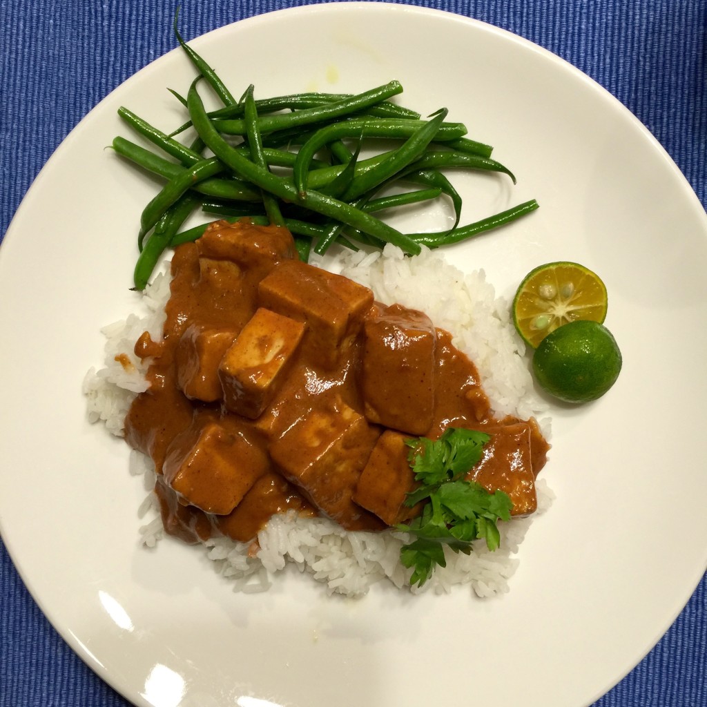 Malaysian tofu, green beans