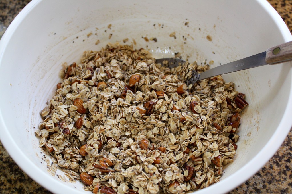 Cranberry maple nut granola