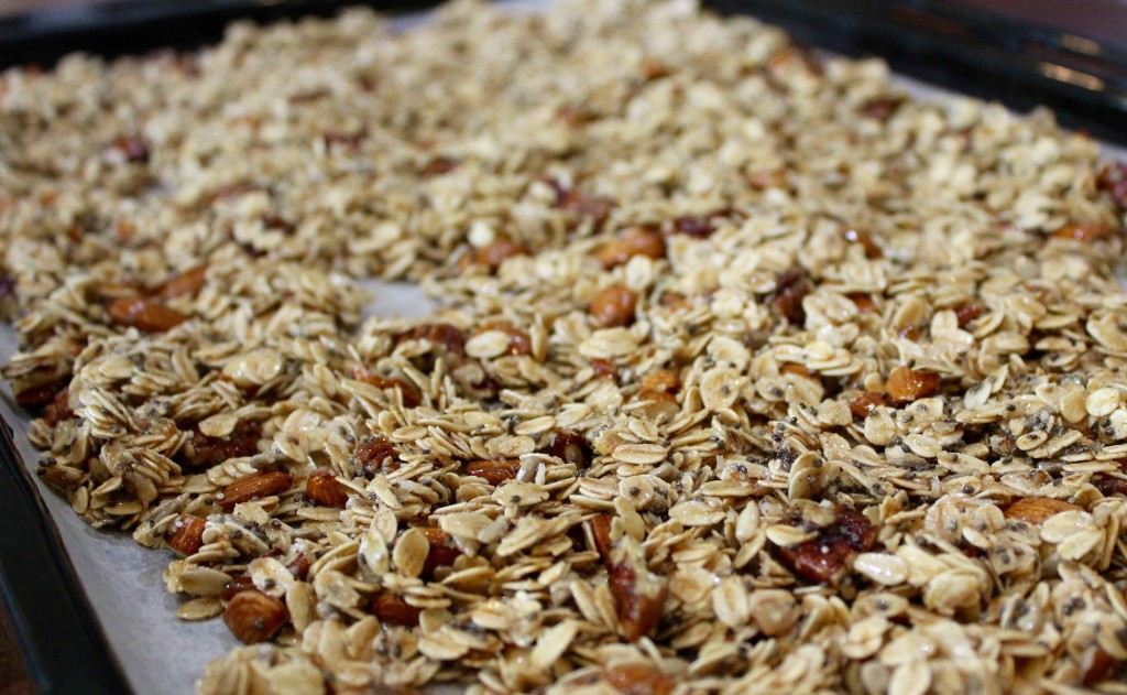 Cranberry maple nut granola