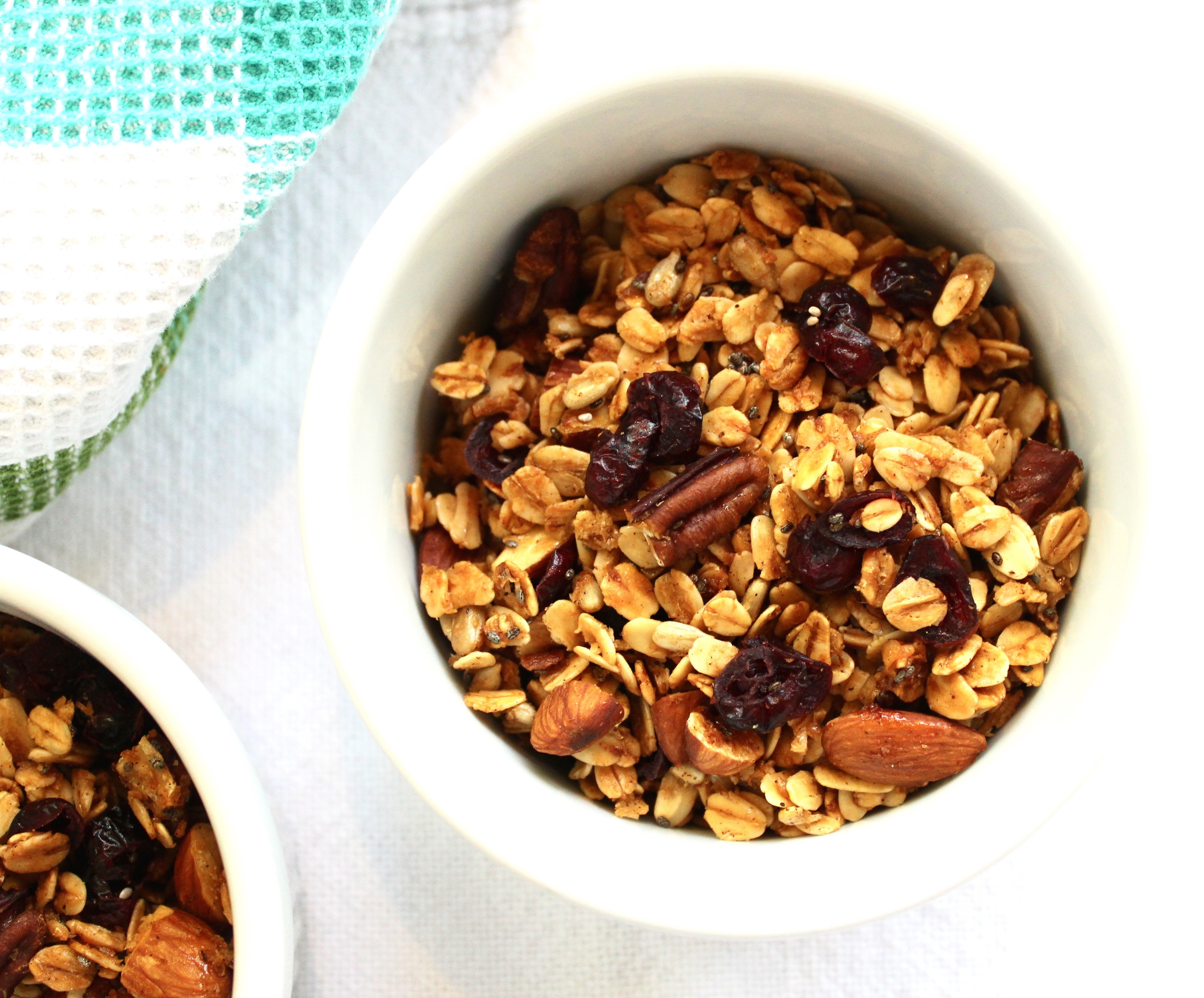 Cranberry maple nut granola