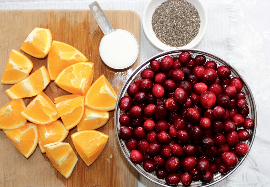 Fresh Cranberry Orange Relish (reduced-sugar)