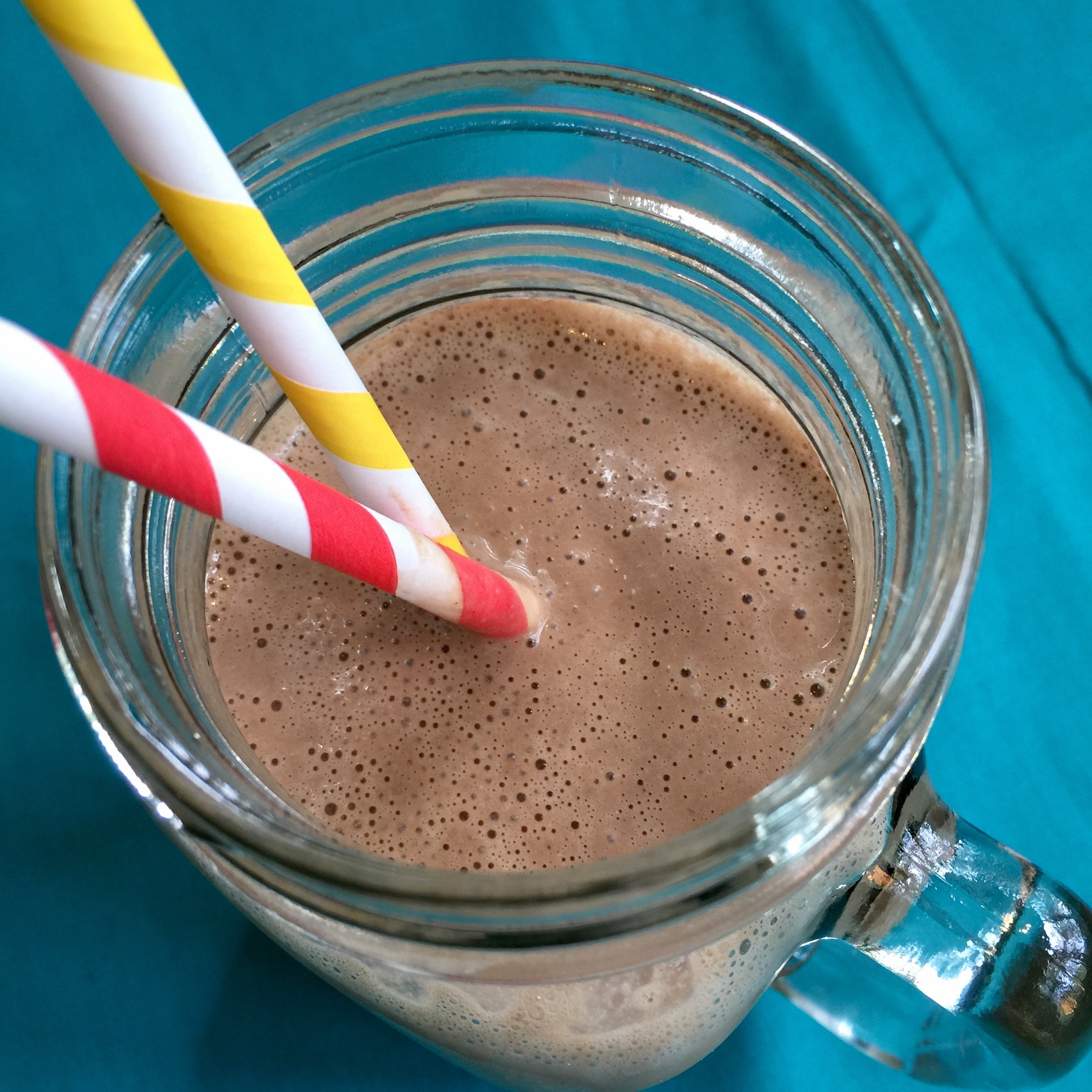 Chocolate peanut butter banana smoothie
