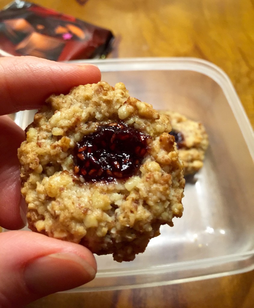 Almond thumbprint cookie