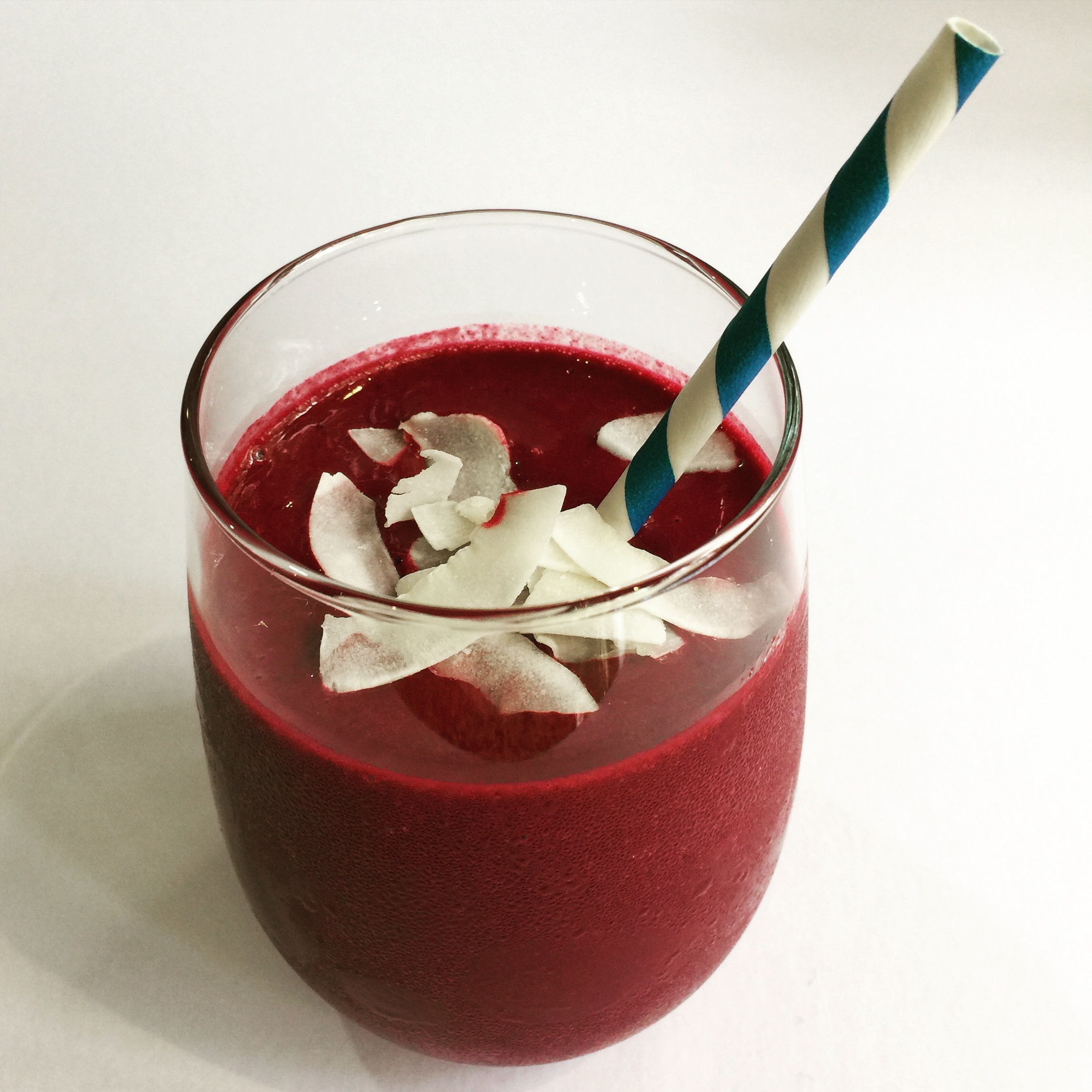 Dark cherry beetroot smoothie