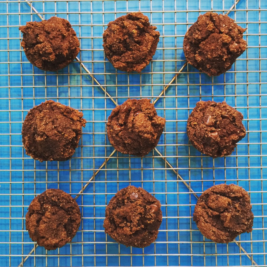 Chocolate orange almond meal muffins