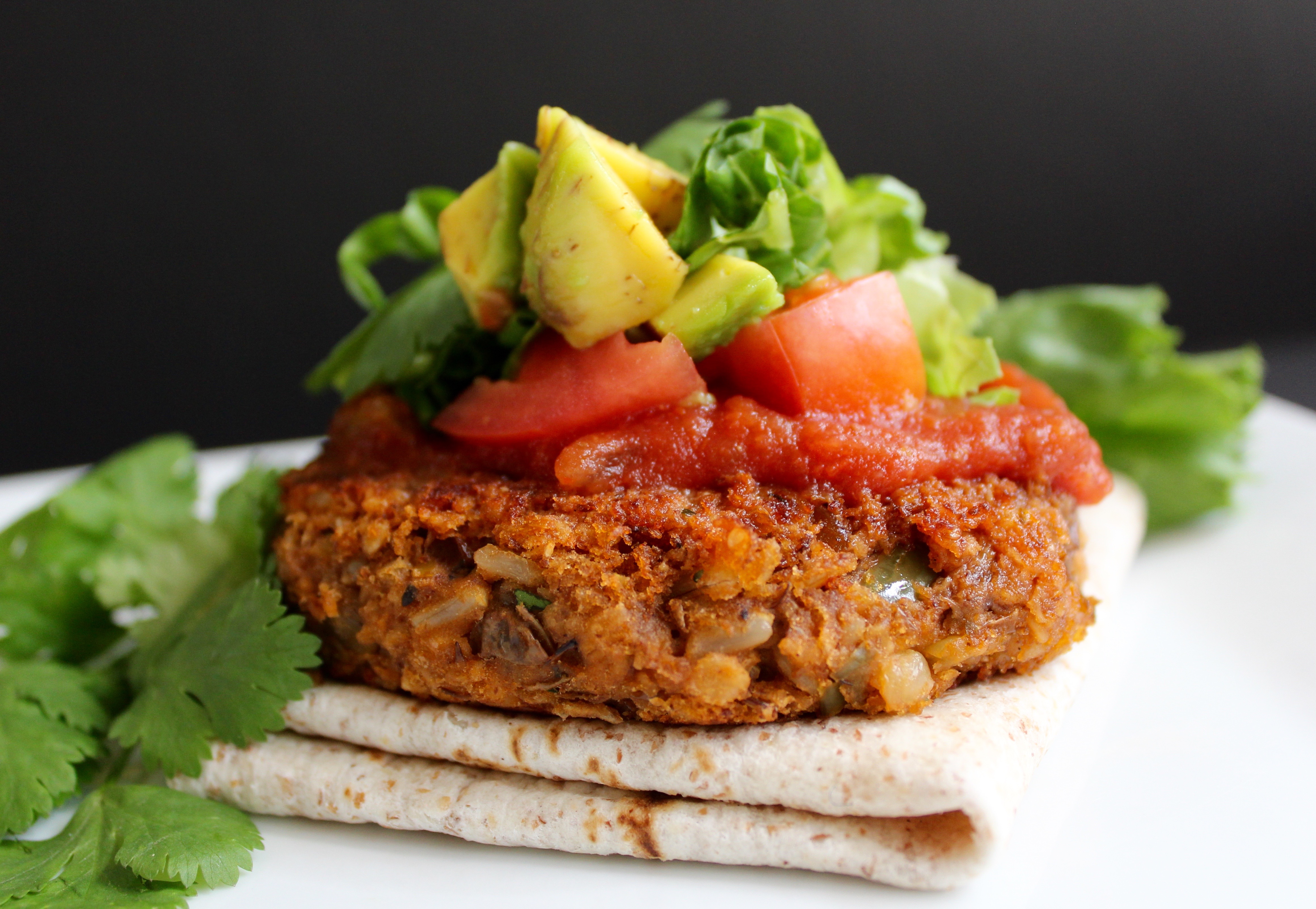 Southwest Lentil & Brown Rice Burgers