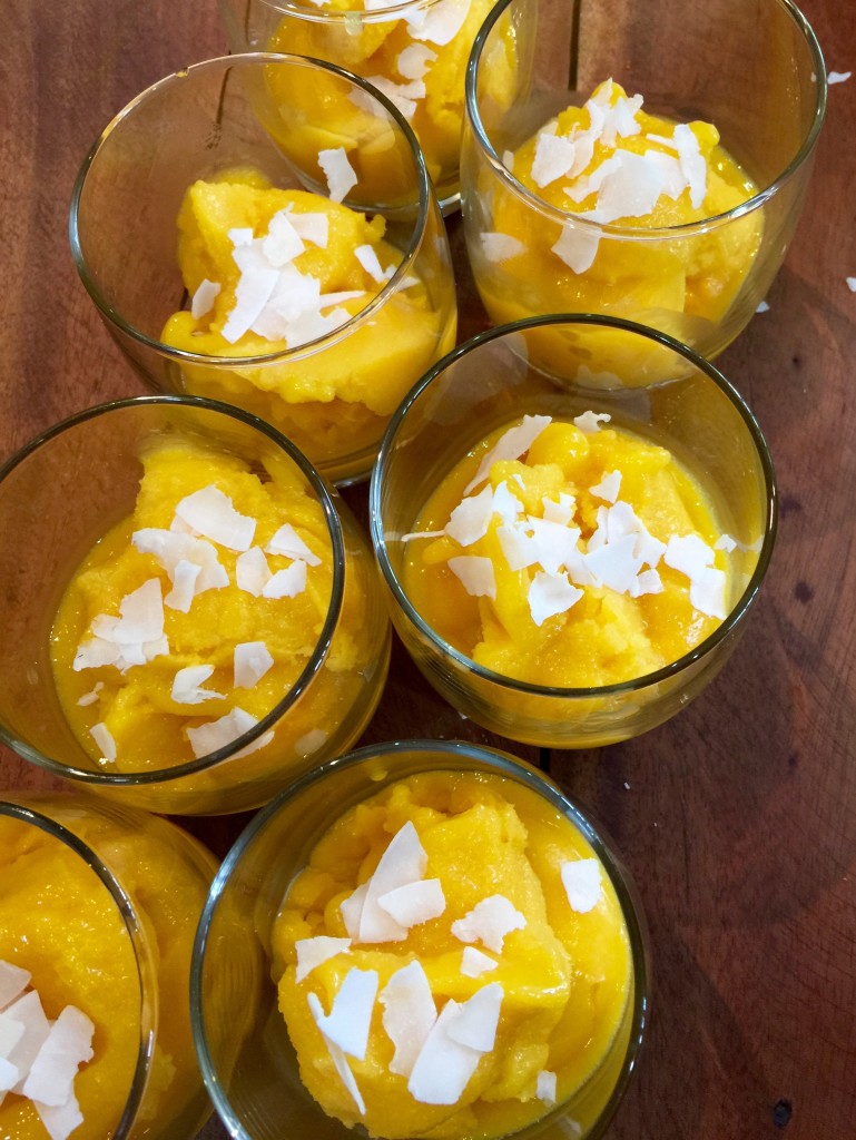 Mango sorbet