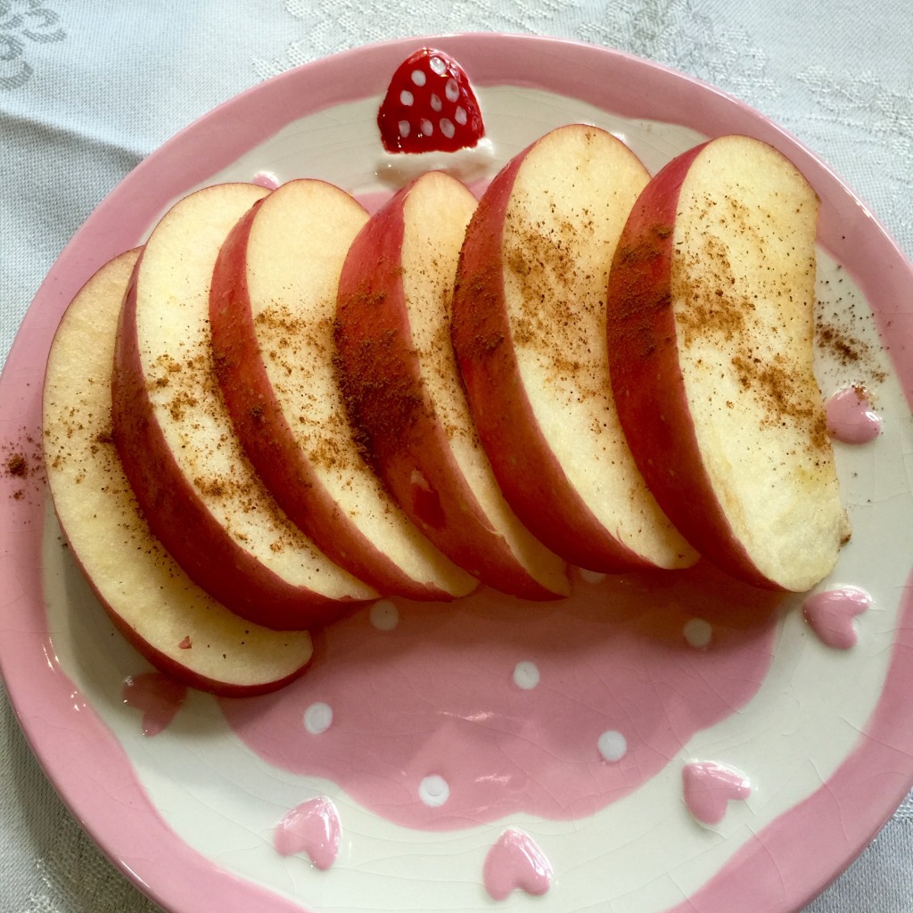 Apple with cinnamon