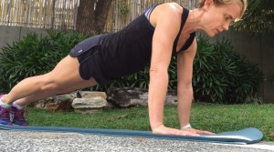 Pushup (starting position- toes)