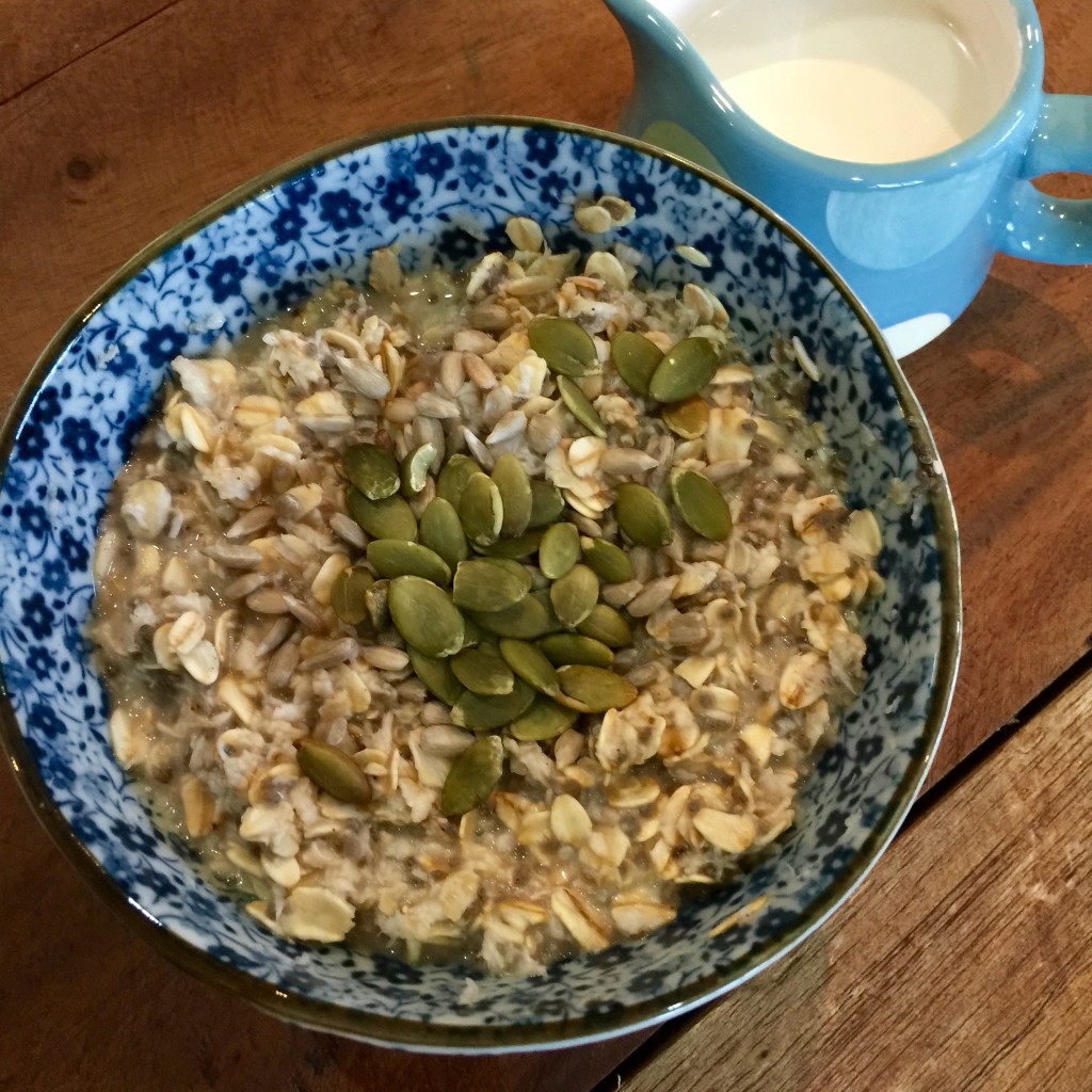 Oatmeal with pepitas