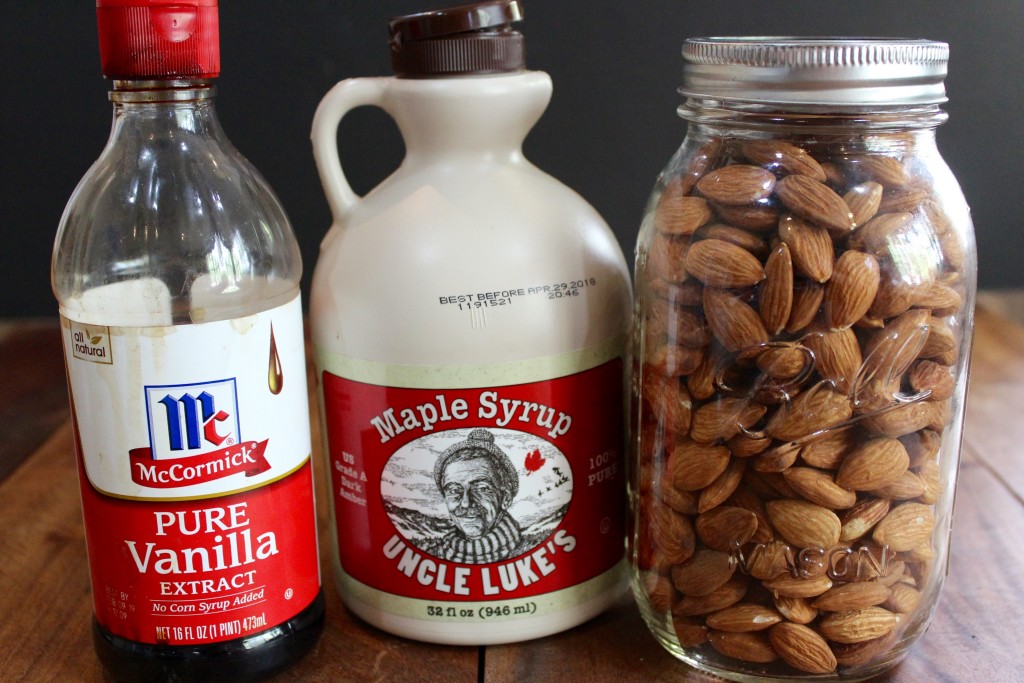 Ingredients for Homemade Almond Milk