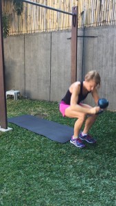 Reverse burpee