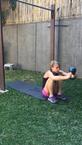 Reverse burpee