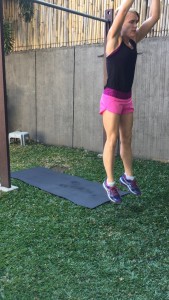 Reverse burpee