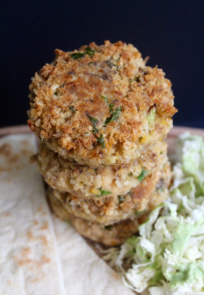 Chickpea Salmon Burgers with Tomato Chili Jam