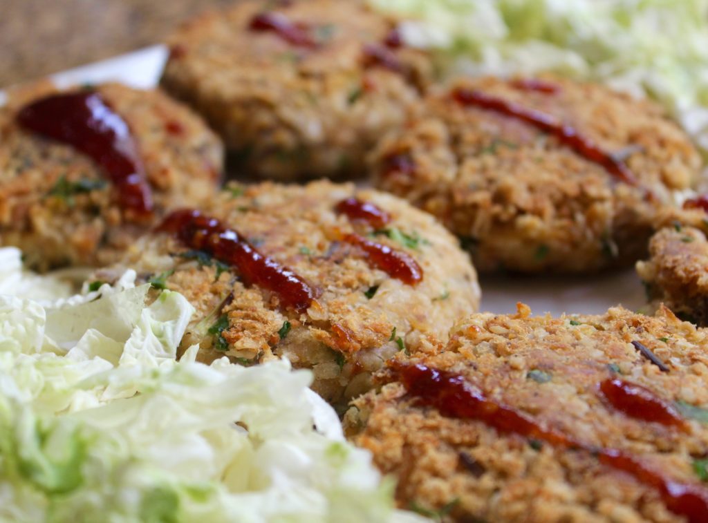 Chickpea Salmon Burgers