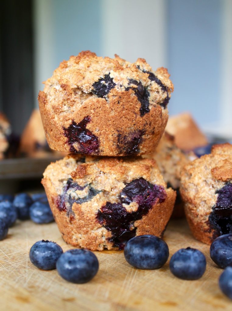 Vegan Blueberry Banana Muffins