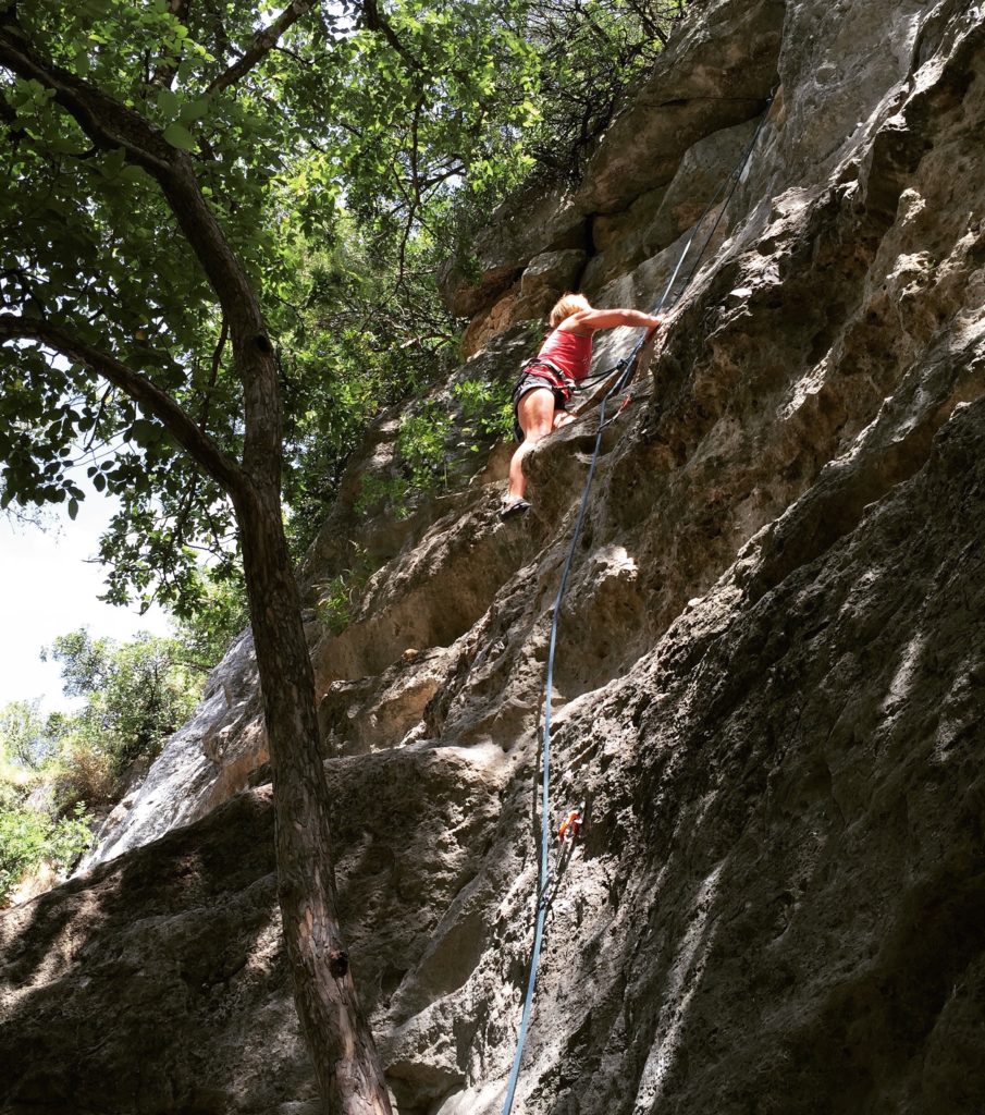 Rock climbing