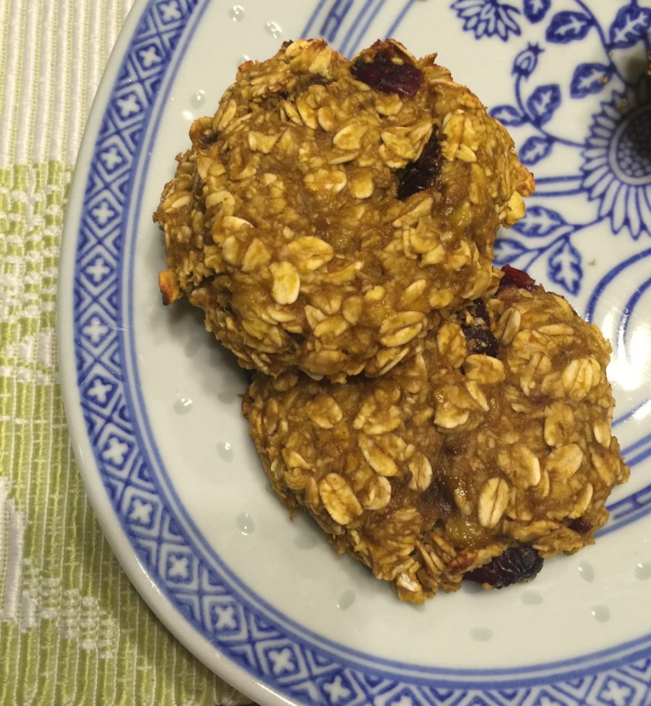 Pumpkin banana oat cookies