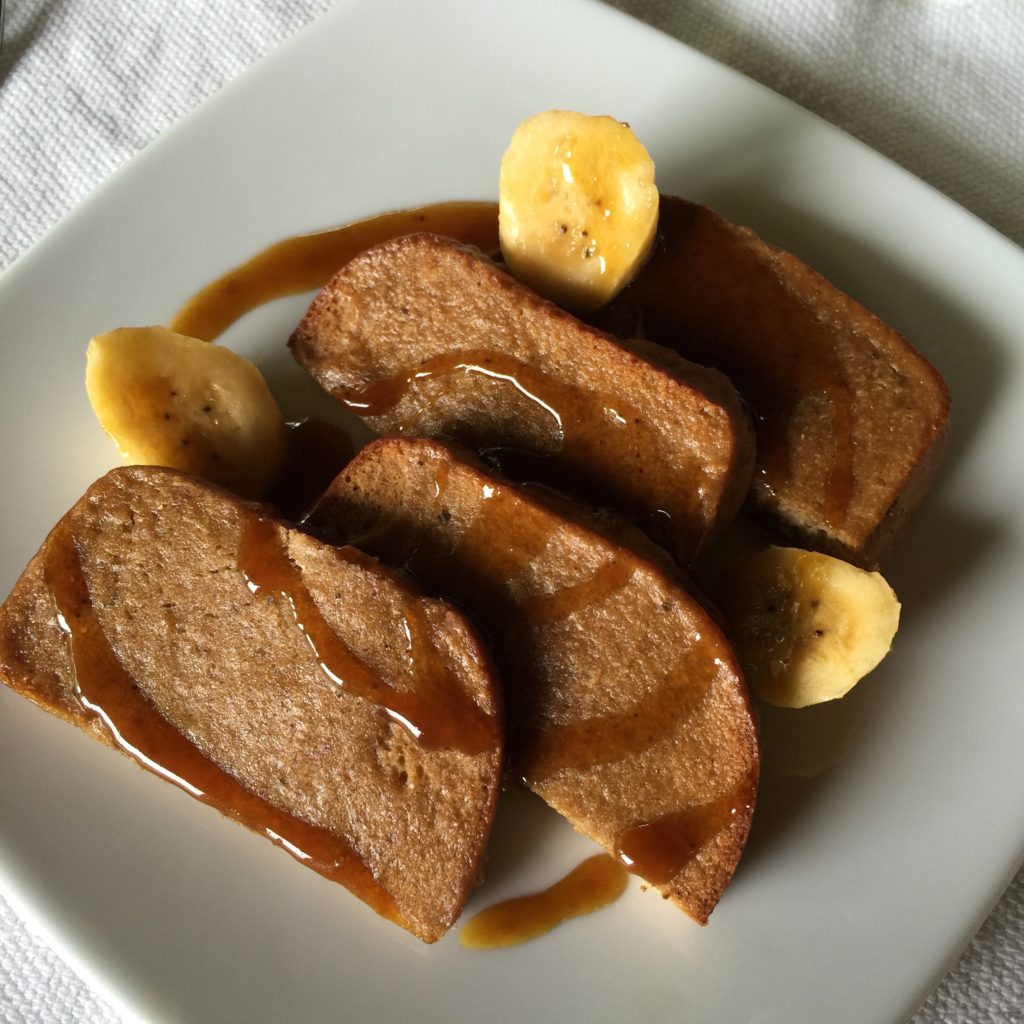 Vegan banana French toast