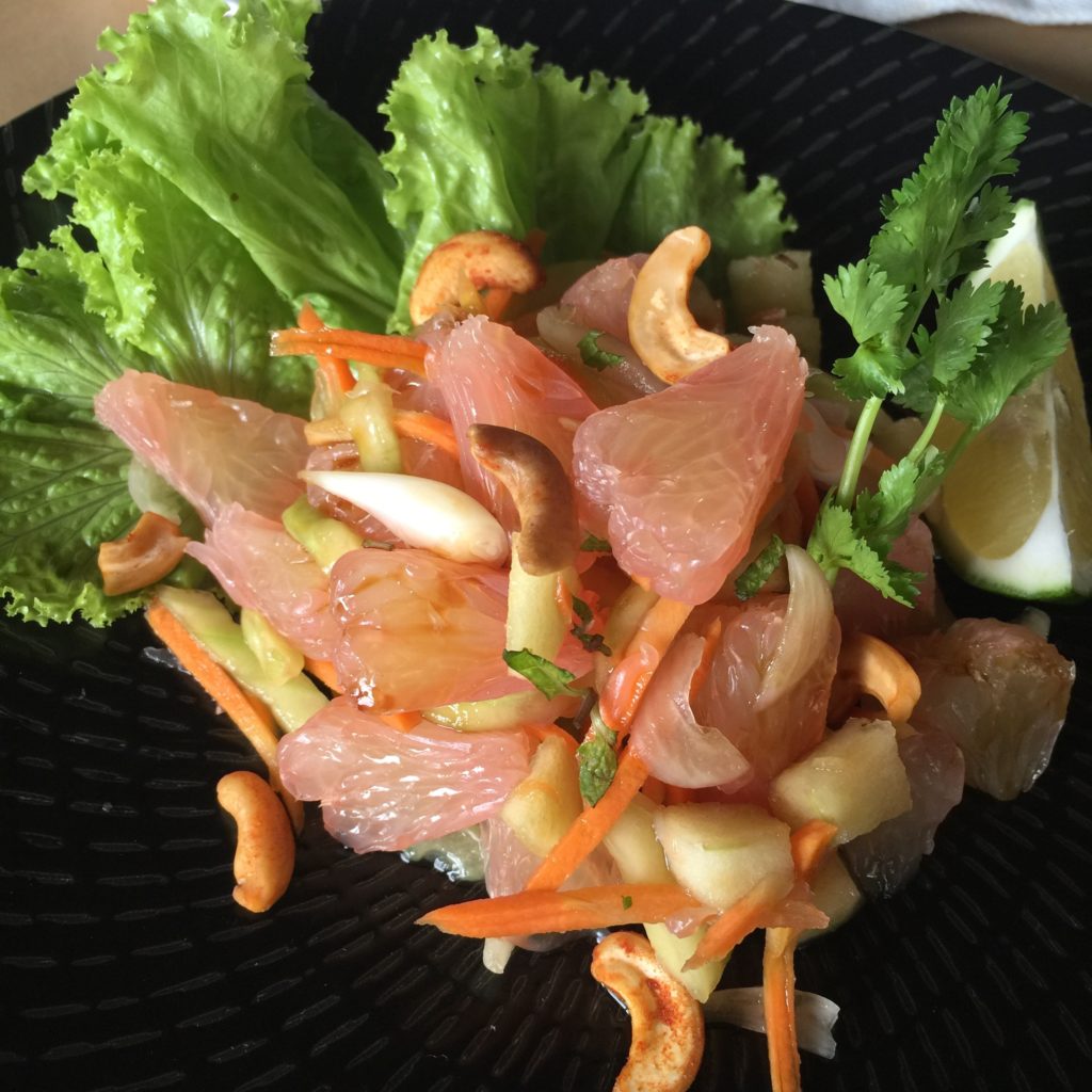 Vegan pomelo salad