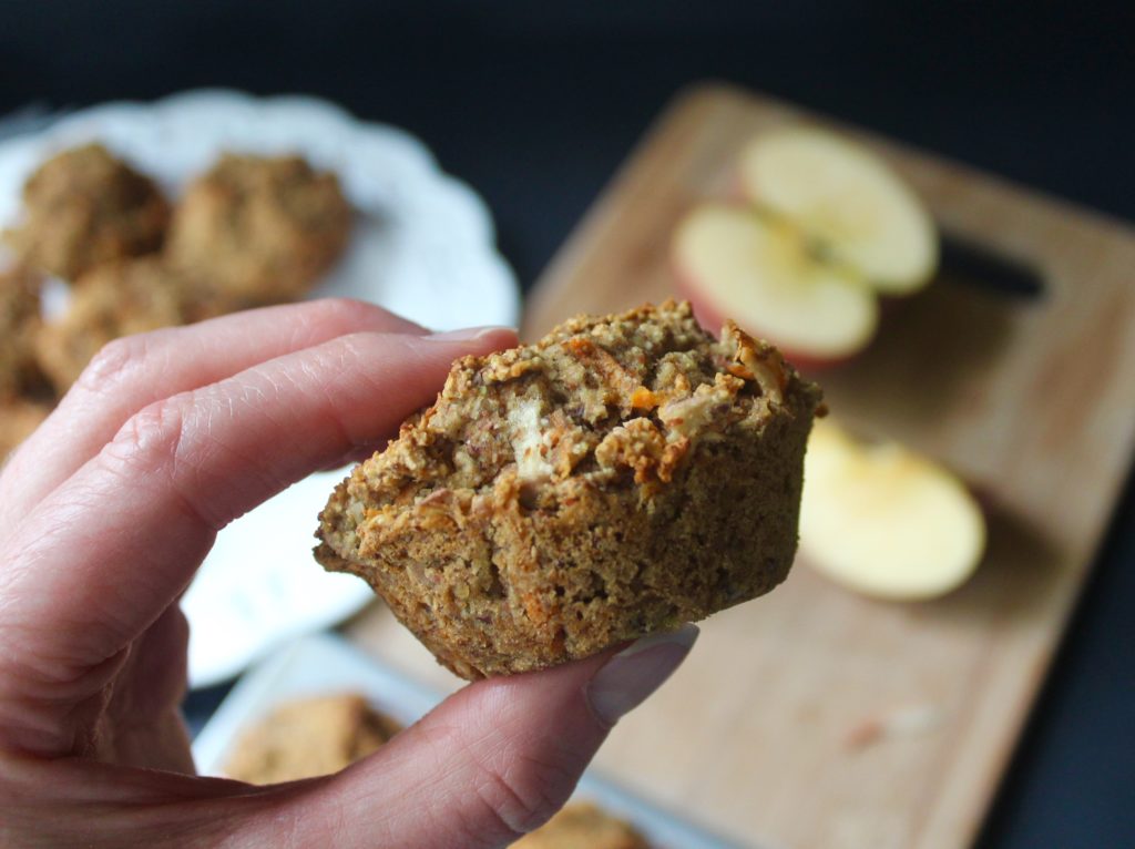 Apple Carrot Flax Muffins