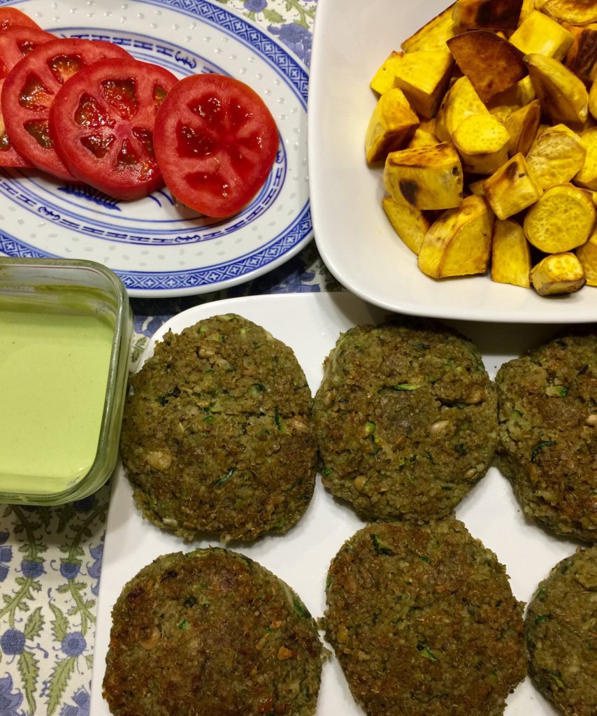 Pesto Quinoa White Bean Burgers