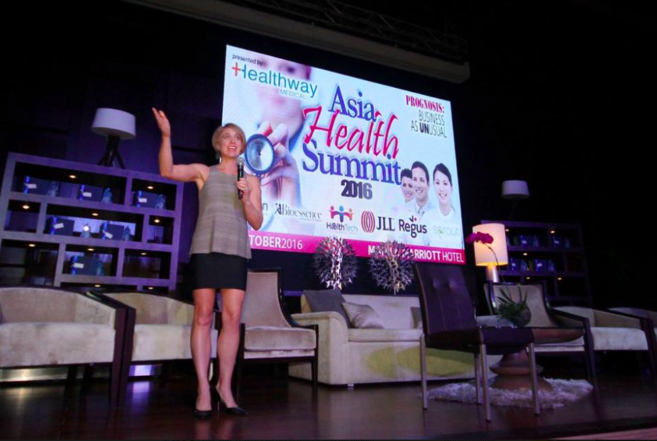 Rebecca Lwin at the 2016 Asia CEO Forum Health Summit