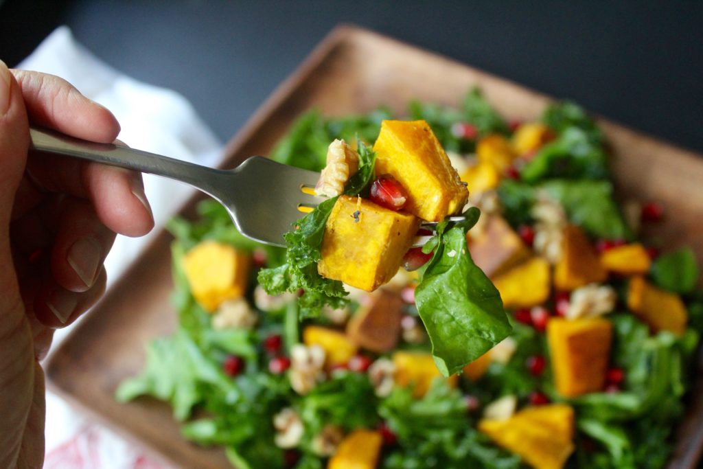 Autumn Salad with Orange Pumpkin Seed Vinaigrette