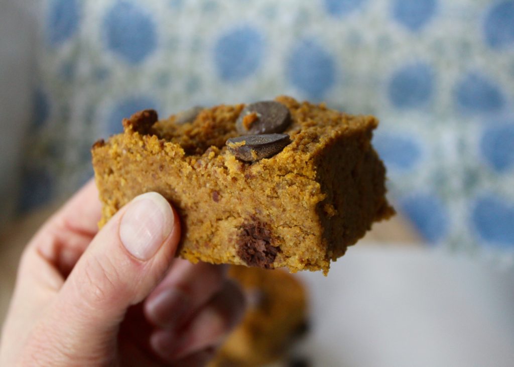 Pumpkin Chocolate Chip Brownies