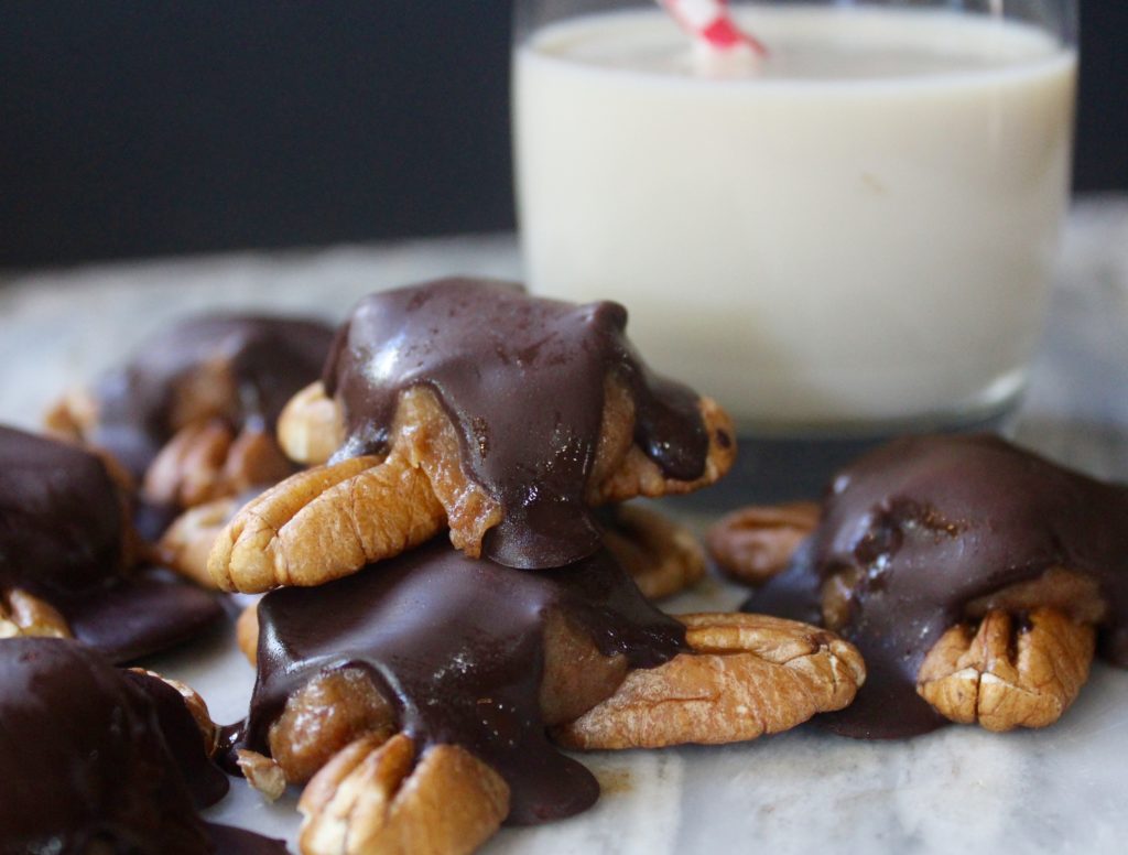 Vegan Pecan Turtles