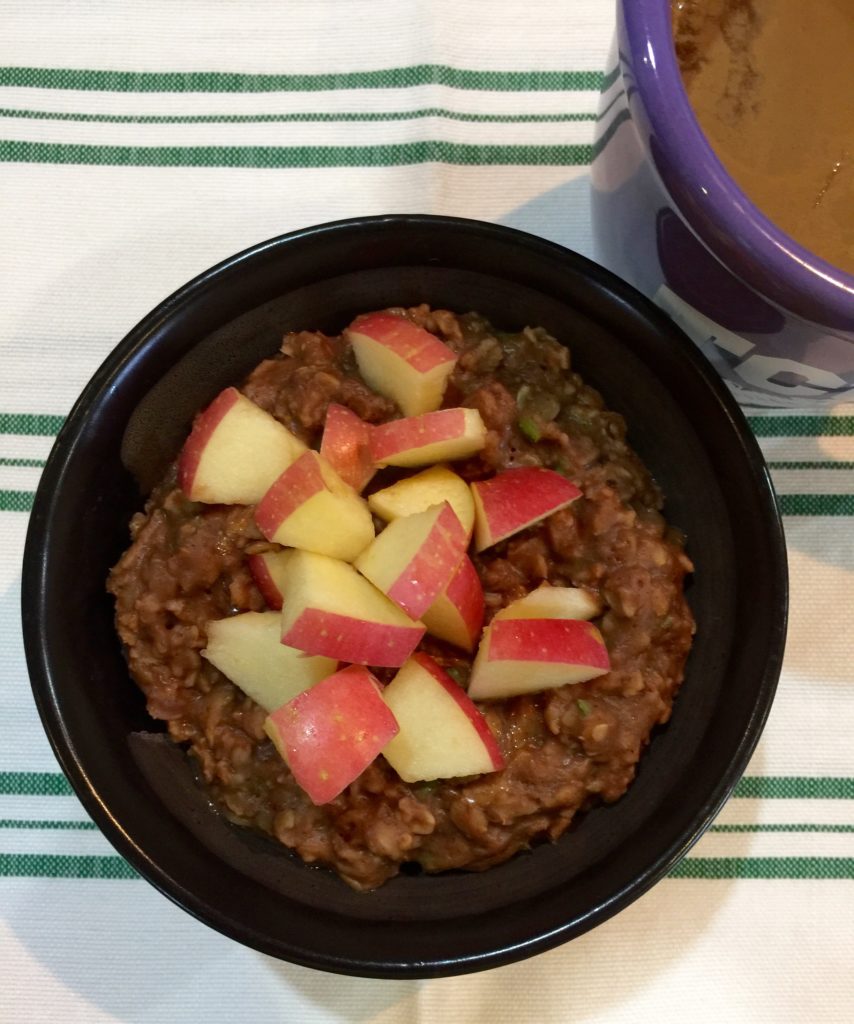 Chocolate zucchini oats