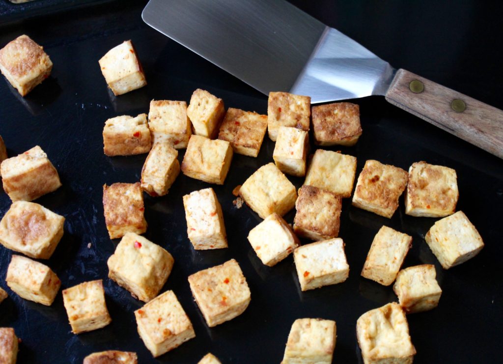Spicy Tofu Wraps with Citrus Tahini Dressing