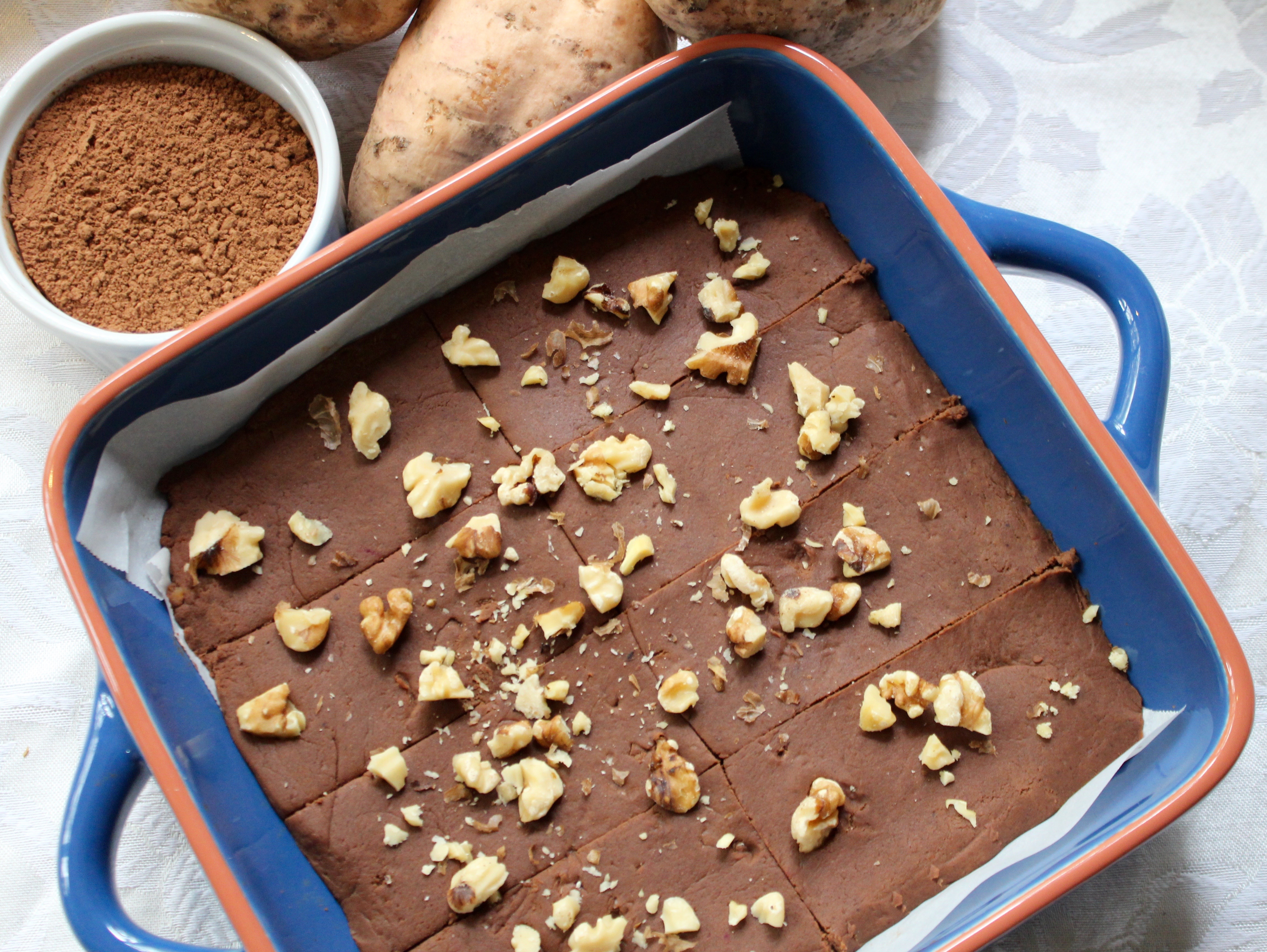 No-bake Sweet Potato Brownie