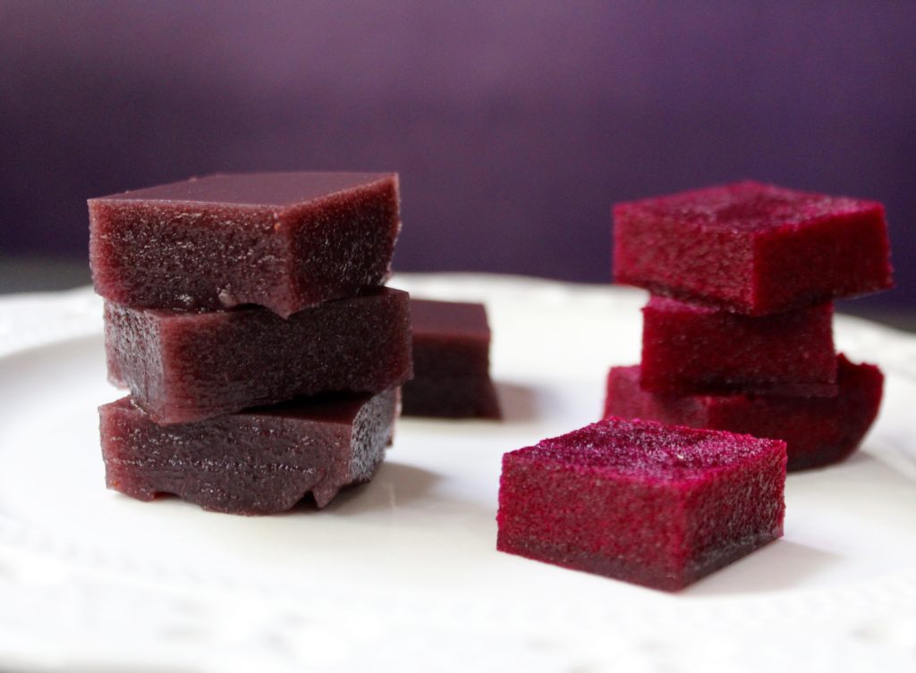 Homemade Fruity Gelatin Blocks