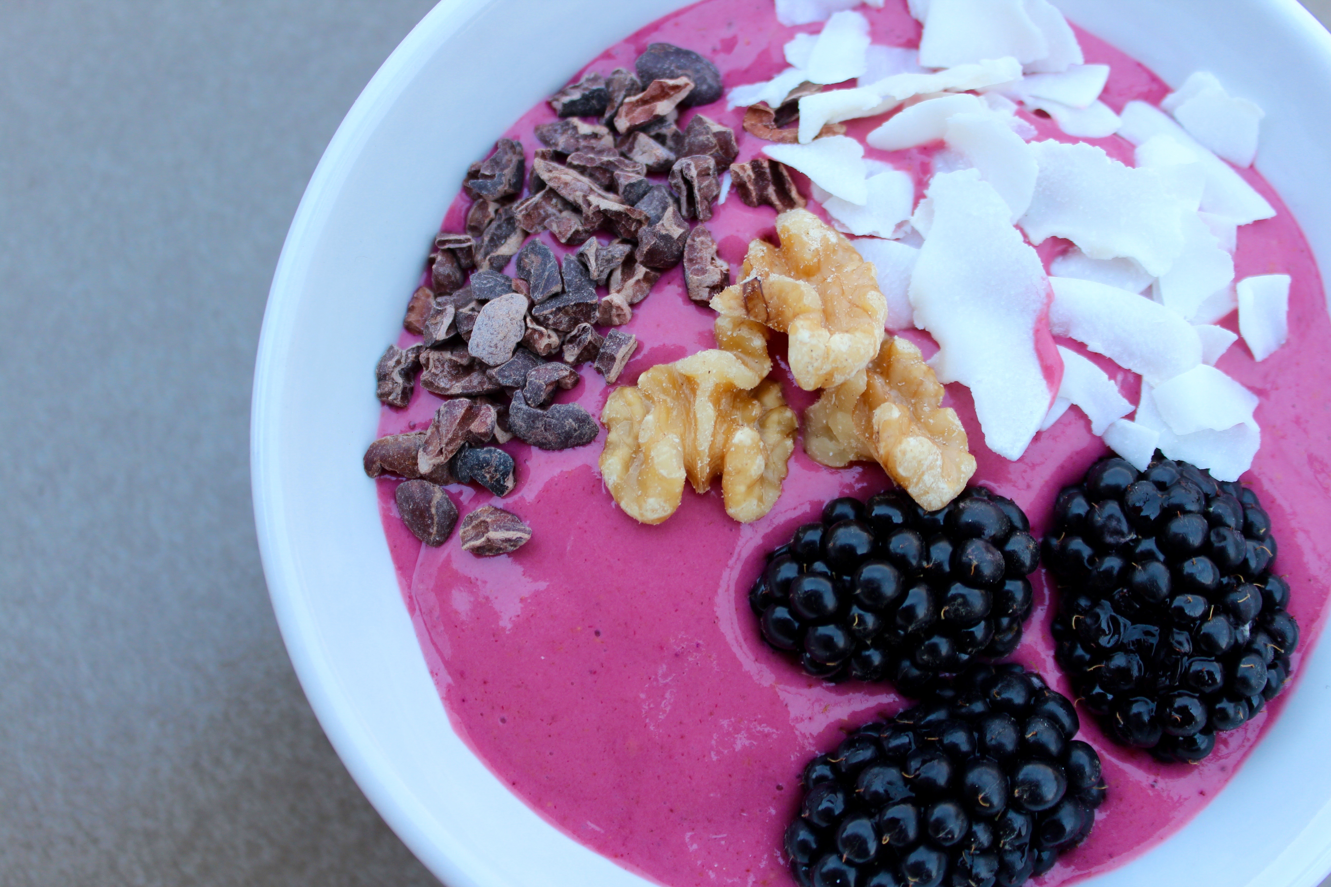 Raspberry Protein Smoothie Bowl