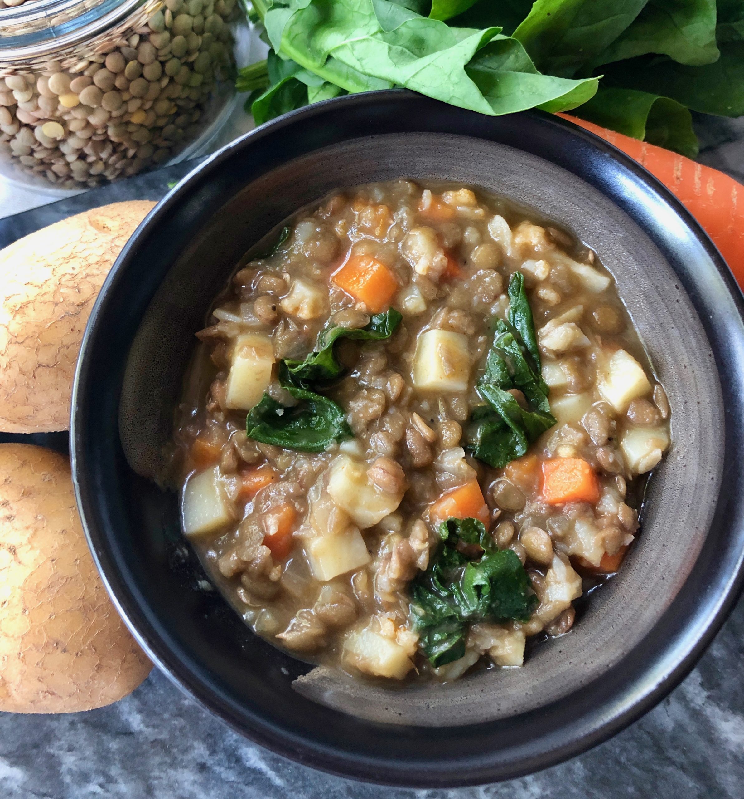 Hearty Potato Lentil Soup